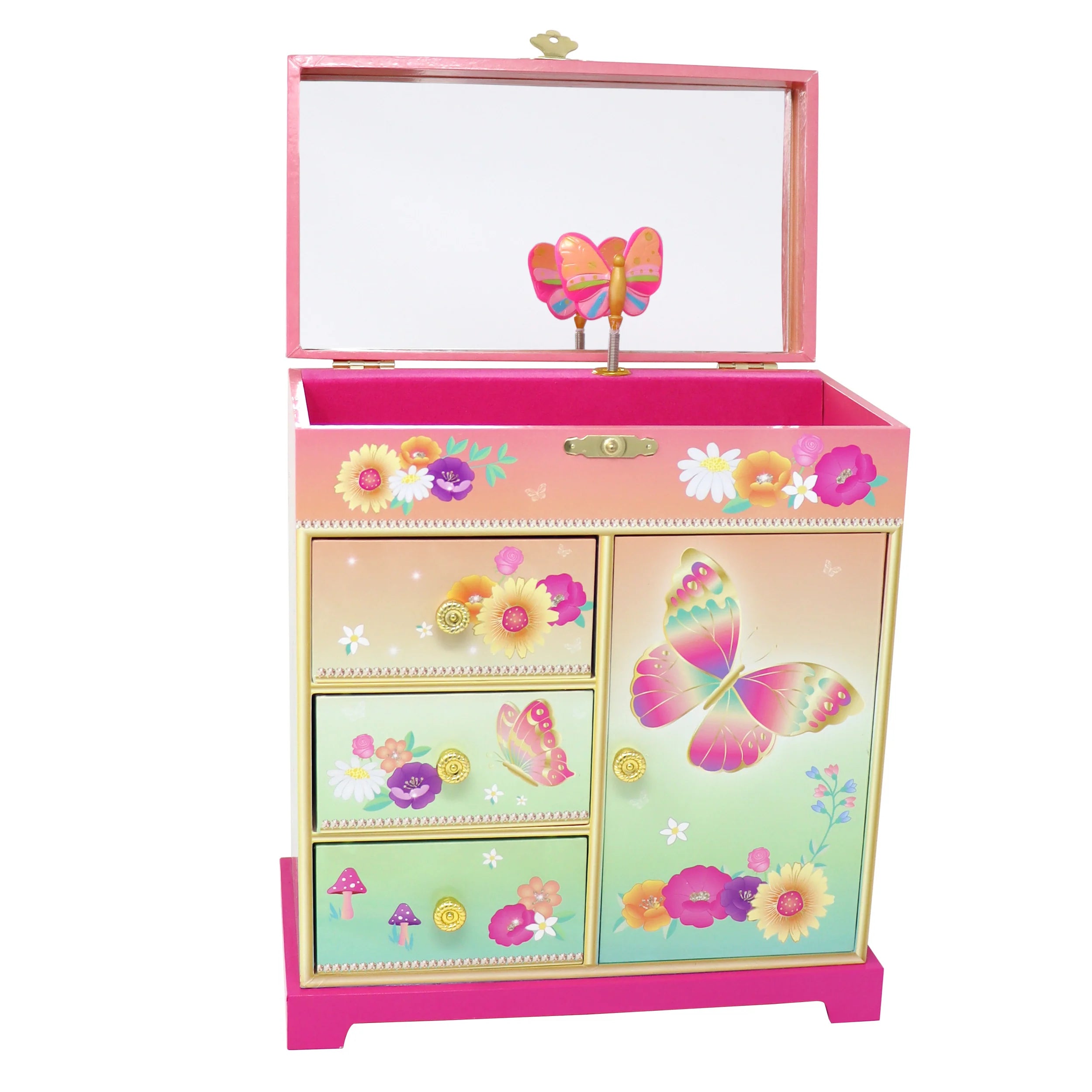 butterfly jewellery box musical 