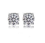8mm or 10mm Round diamante Earrings