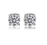 8mm or 10mm Round diamante Earrings