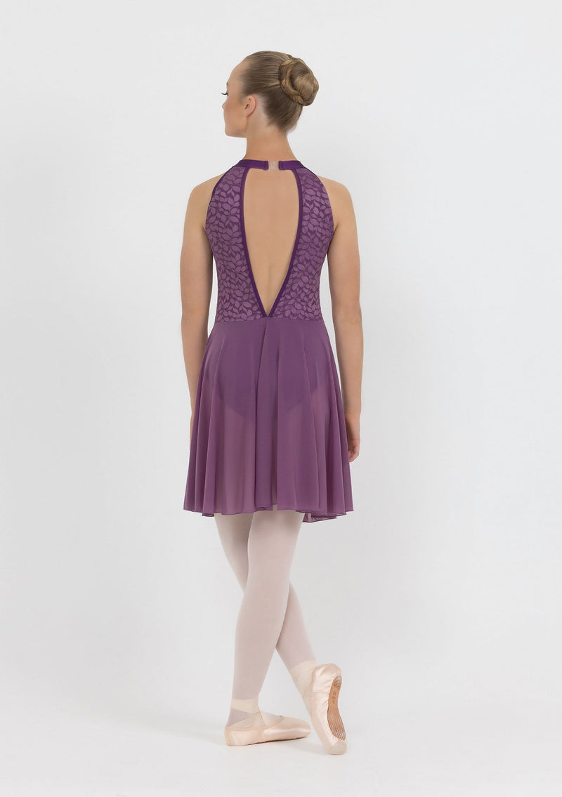 purple  lyrical dress dance costume
