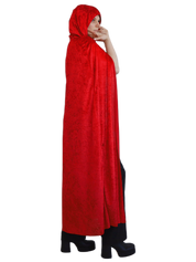 Red Velvet Cape with Hood