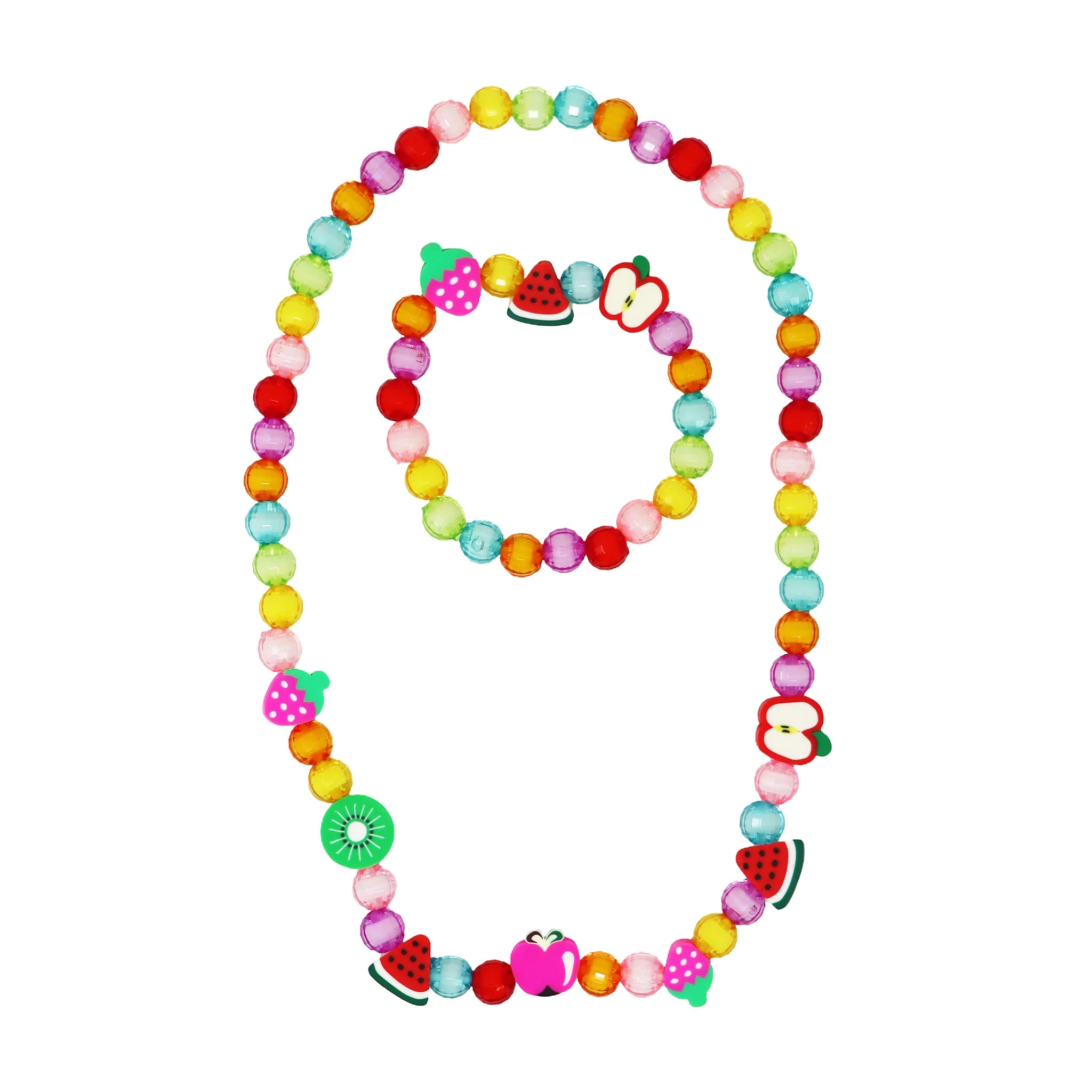 fruit jewellery necklace & bracelet set 
