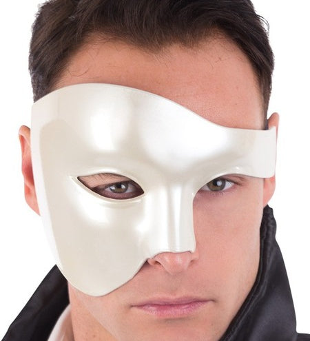 phantom of the opera white half eye mask masquerade