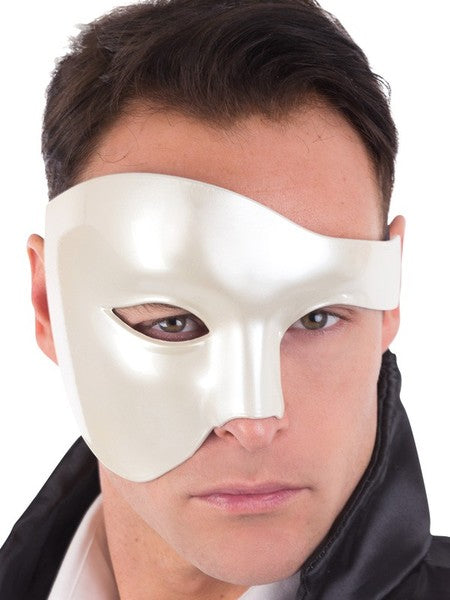 phantom of the opera white half eye mask masquerade