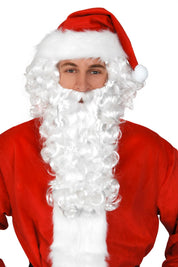 White Curly Wig & Beard