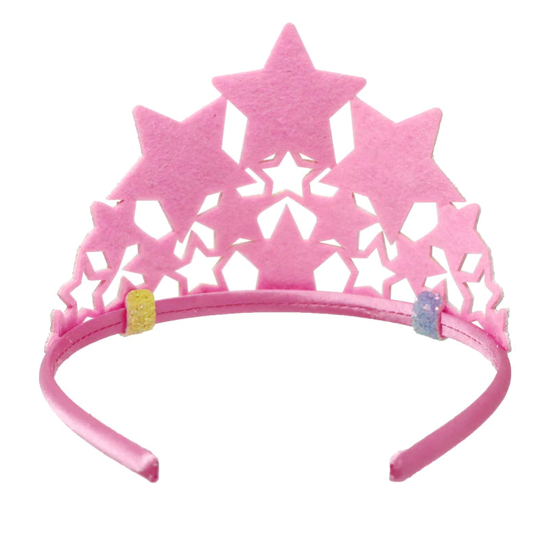 Rainbow Star Soft Glitter Crown