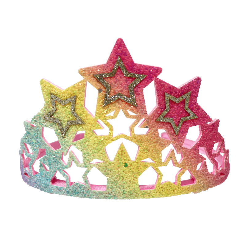 Rainbow Star Soft Glitter Crown