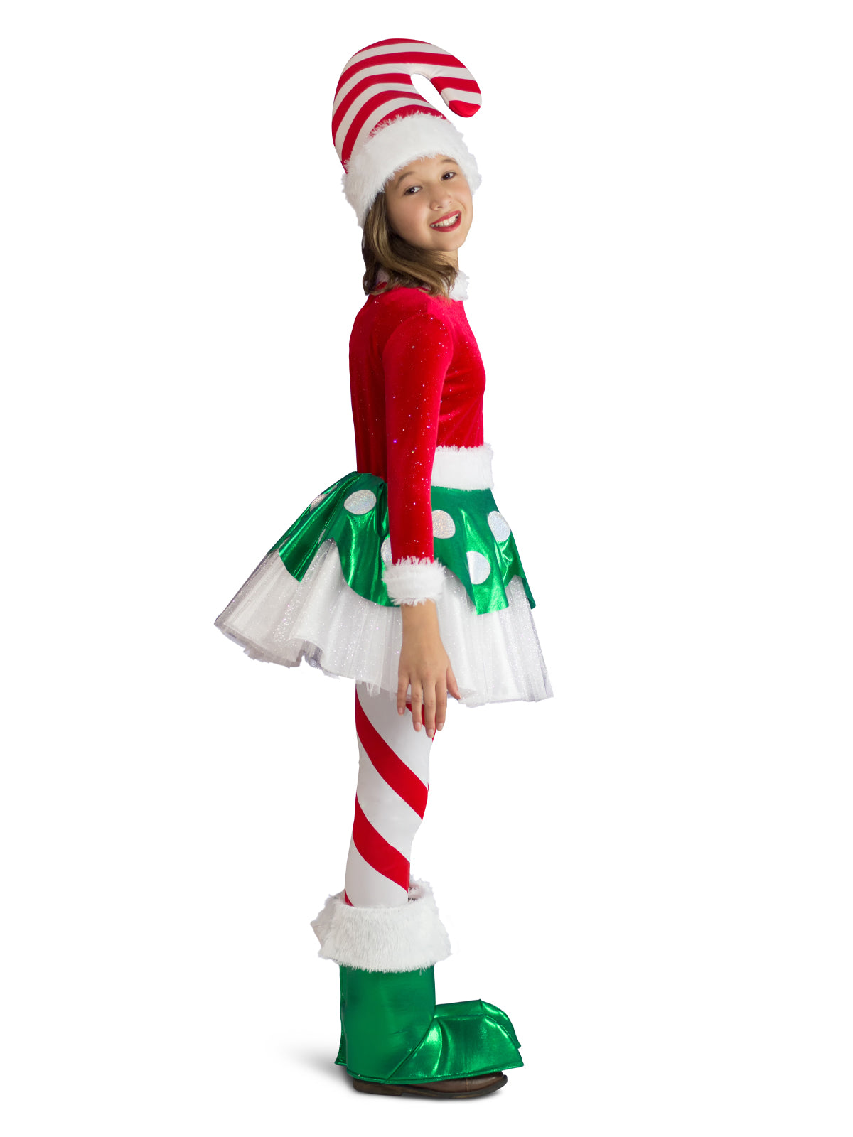 Candy Cane Elf Princess Costume