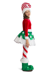 Candy Cane Elf Princess Costume