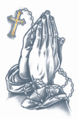 Mini Rocker Convict Praying Hands - Prison Tattoo – Upstage Dancewear & Costume Factory