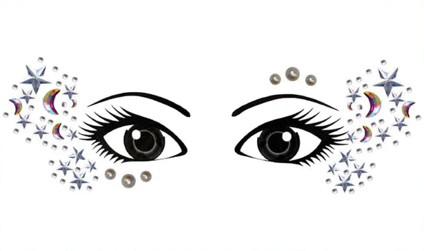 Romantics Midnights Face Jewels festival face jewels gems party diamonte belly dancer fancy dress accessories faires
