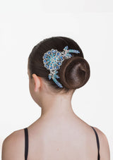Sapphire Sparkle Hair Comb - Blue