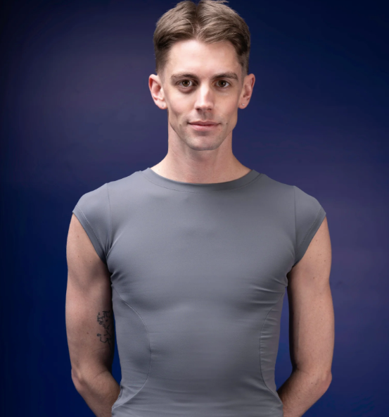 Steel Grey Tee - By Dean male dancewear men