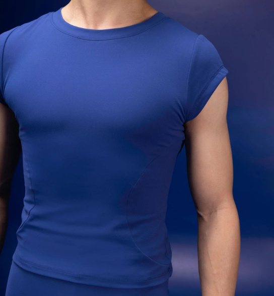 Midnight Blue Navy Tee - By Dean male dancewear