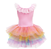 Unicorn Dreamer Multi Layered Rainbow Party Dress