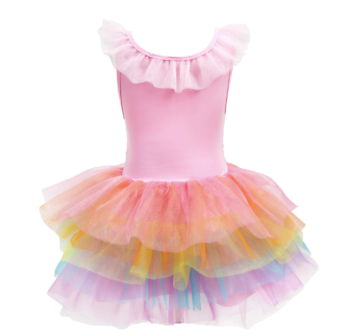 Unicorn Dreamer Multi Layered Rainbow Party Dress