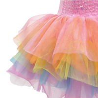 Unicorn Dreamer Multi Layered Rainbow Party Dress
