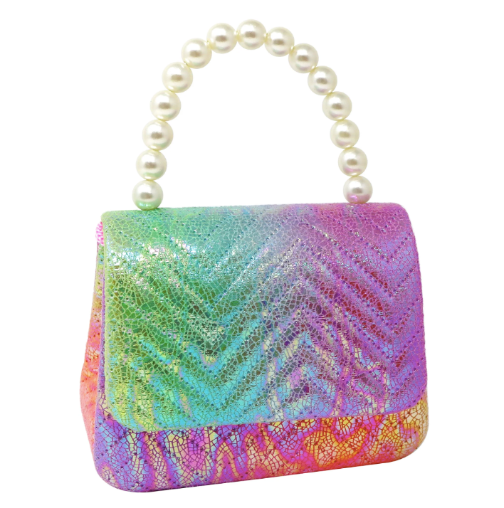 Unicorn Dreamer Quilted Rainbow Hard Handbag