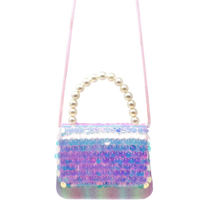 Shimmering Mermaid Sequin Hard Handbag