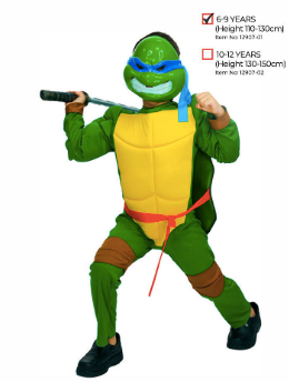 Children Turtle Fighter Costume