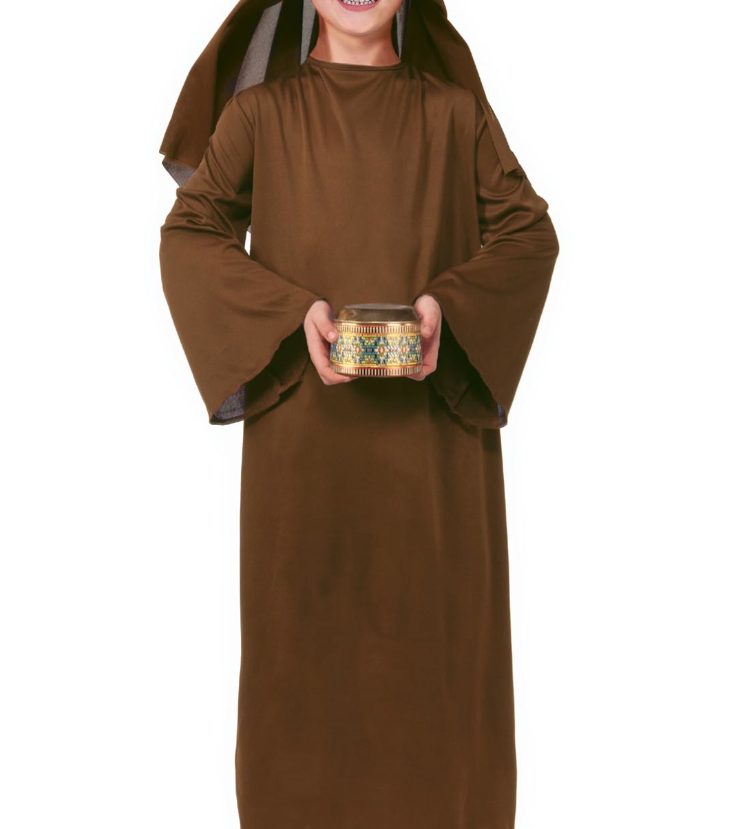 Wiseman Robe & Headpiece Brown - Child