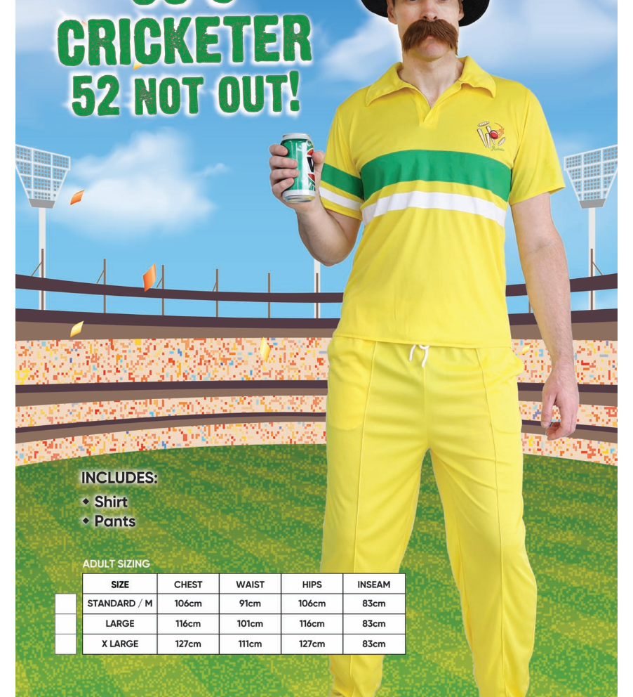 80's Cricketer costume 
