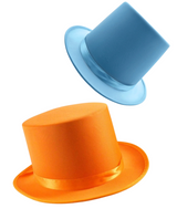 Dumb and Dumber Top Hat Duo