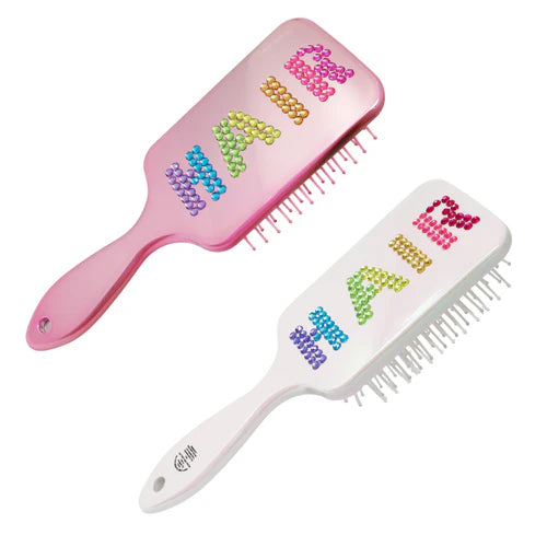 hair brush bedazzled sequin 