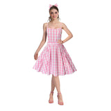Adult Pink Gingham Doll Dress (Barbie)