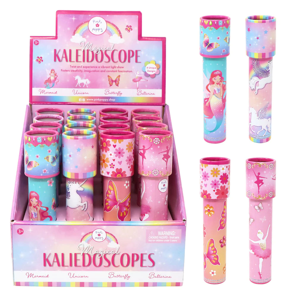 Magical Kaleidoscopes pink fairy glitter