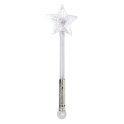 Magical Snowflake Light Up Wand - Silver