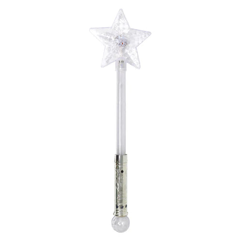 Magical Snowflake Light Up Wand - Silver