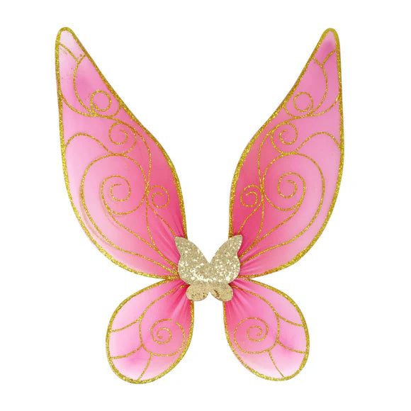 butterfly & gold sparkle fairy wings 