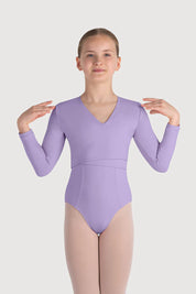 Bloch - Overture Crossover Long Sleeve Wrap Top - GIRLS