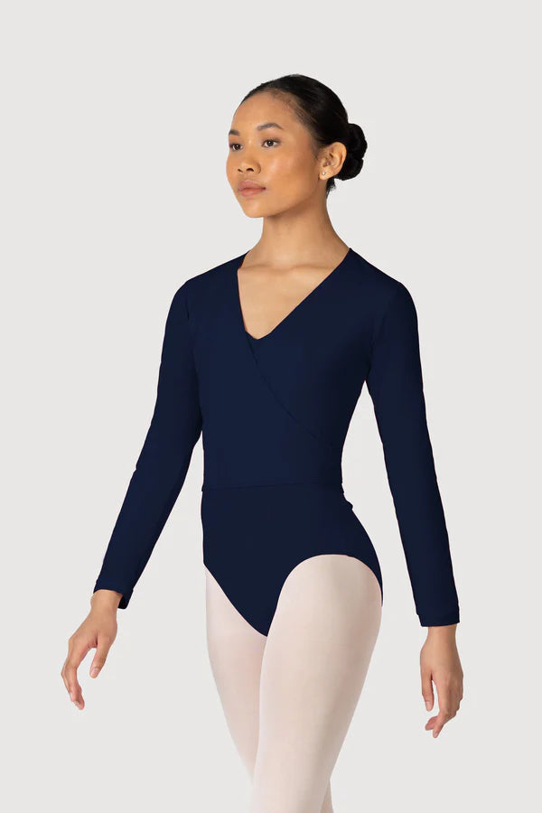 Bloch - Overture Crossover Long Sleeve Wrap Top - ADULT