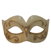 Cream/Gold Masquerade Mask