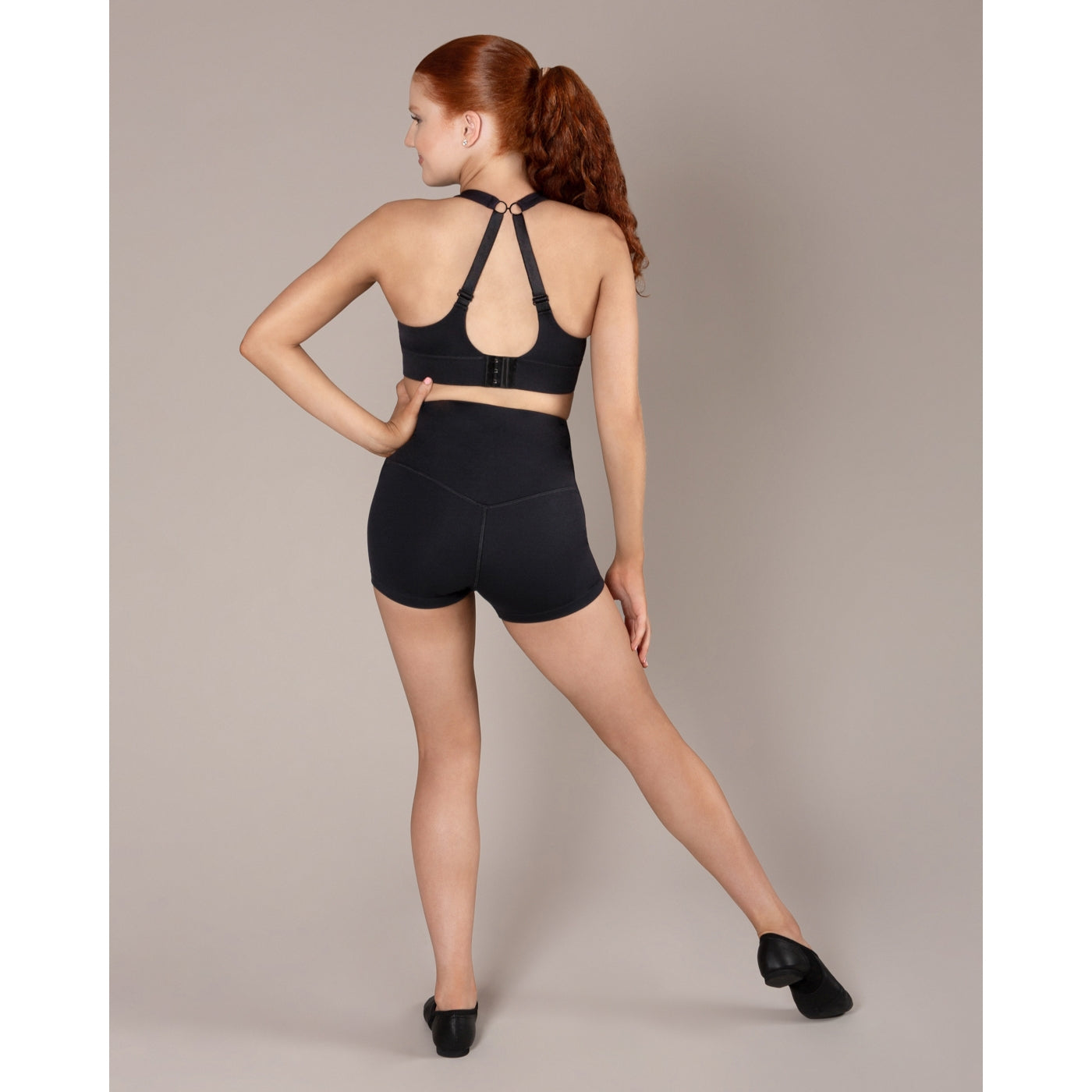 Adjustable Bra Crop Top Black Energetiks Dancewear