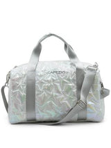 Metallic Star Travel Duffle - Silver