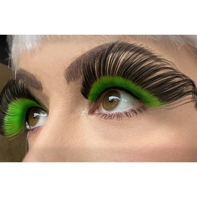 Eyelashes - Dramatic Green & Black