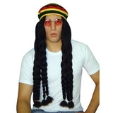 Wig - Rasta Braids with Knit Beret