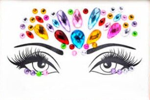 festival face jewels gems party diamonte belly dancer fancy dress accessories 