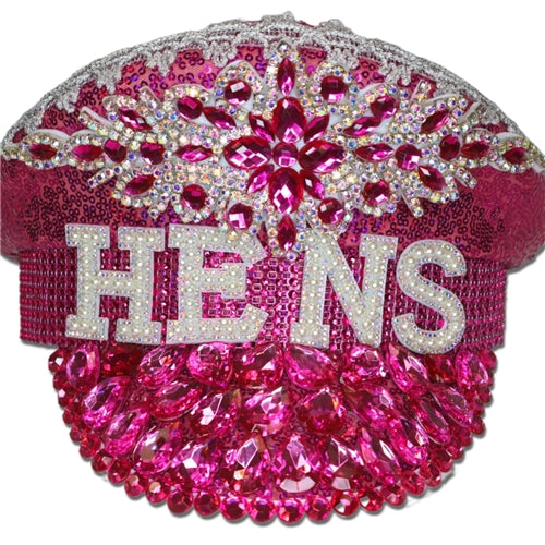 jewelled festival hat cap hens brides party 
