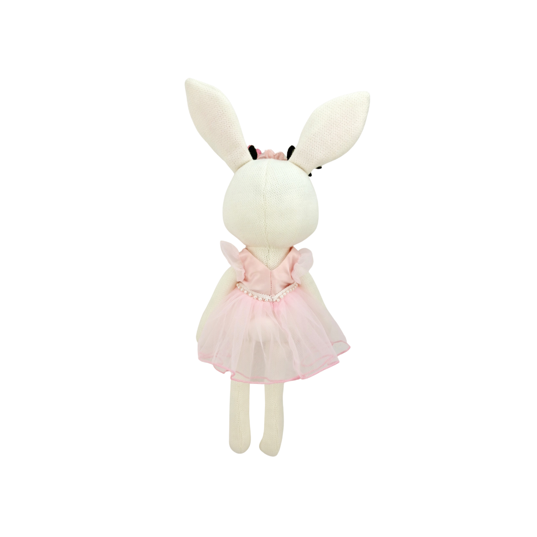 Beatrice Knitted Ballerina Bunny Pink