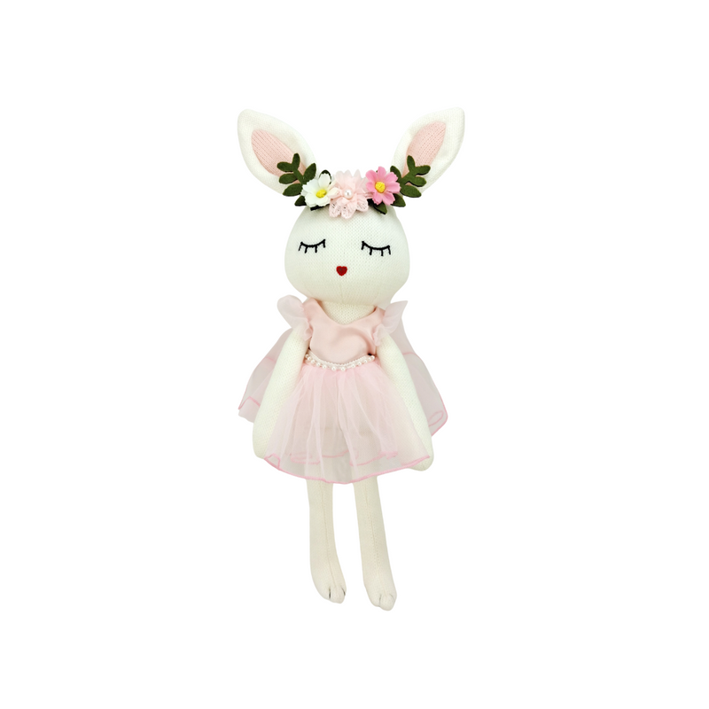 Beatrice Knitted Ballerina Bunny Pink