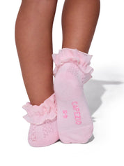 capezio dance sock ruffle tiny dancer multipack multi colours pink white purple dancewear kids children 
