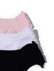 capezio dance sock scalloped edge tiny dancer multipack multi colours pink white black dancewear kids children 