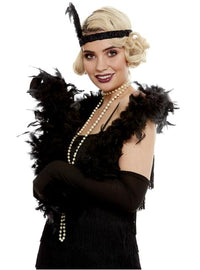 feather boa 1920s hollywood glam gatsby glitz madam formal dress up 