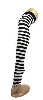 stripe stockings character beetlejuice alice in wonderland costume dress up fancy halloween horror witch vampire