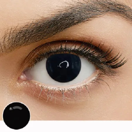 blind black eye contacts costume