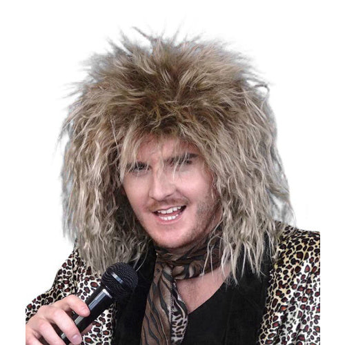 1980s shaggy mullet tina turner bon jovi rocker wig 